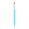 Pincel de nail art com duas pontas, incluindo uma ponta chata para esmalte em gel e uma ponta fina para aplicar decorações de nail art, ferramenta única de nail art