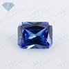 Huagang gema retangular zircônio azul pedra solta atacado anis estrelado pequeno zircônio azul safira face de anel gema AAA zircônia cúbica artificial