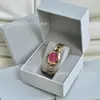 Relógio Queen Mother para Mulheres, Modelo Novo, Pulseira de Aço Cereja Fruta do Dragão Azul Gelo, Mostrador Pequeno, Aço Inoxidável Quartzo Feminino Daiska