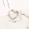 Anillo de Resorte de Aleación de Zinc Cierre de Langosta Llavero Anillo para Ropa Hebilla de Placa de Corazón Accesorios