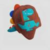 Gorro para niños, otoño e invierno, bonito y súper lindo gorro de punto de dinosaurio para niñas, resistente al viento, con protección para los oídos, gorro grueso y cálido para bebés.