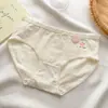 7A ropa interior nueva antibacteriana dulce linda entrepierna de algodón cintura de dama cómoda transpirable amigable con la piel calzoncillos para niña