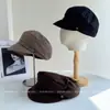 Gorra de Boina Retro Británica para Mujer, Gorra de Béisbol Cálida para Otoño e Invierno, Boina de Moda Versátil, Gorra de Jinete Moderna para Viajar
