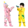 Impermeable Infantil Mumeng Dibujos Animados Niños y Niñas Tela Oxford Mono Impermeable de Cuerpo Entero Ropa de Lluvia para Jardín de Infancia Bebé