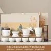 Juego de Té de Porcelana Blanca China Retro Regalo de Negocio Corporativo Tetera para Eventos Felices Creativos Recuerdo Personalizado
