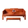 Cama Luohan, Muebles de Olmo Estilo Chino de Madera Maciza, Sofá para Sala de Estar, Juego de Colchón para Apartamento Pequeño, Juego de Tres Piezas, Sofá Estilo Zen para Casas de Huéspedes