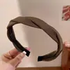 Diadema de verano con diseño texturizado para mujer, accesorio para el cabello de corona alta para uso diario, diadema de lujo de alta gama con dientes para mujer