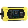 Carregador Inteligente de Pulso para Veículo Elétrico com Estabilização de Tensão, Ativação de Desligamento Automático para Bateria Baixa e Anunciador de Voz