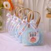Bolsa transparente de PVC para jardín de infancia, bolsa de embalaje para niños, bolsa de regalo para personas mayores, bolso de mano para bebé, regalo de mano, bolsa de regalo de cumpleaños