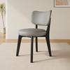 Silla de Comedor de Madera Maciza para Uso Doméstico, Silla Moderna Estilo Crema con Cojín Suave, Taburete de Comedor, Silla de Comedor con Respaldo de Lujo Ligero para Reuniones de Hotel para Adultos