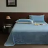 Sábana bajera de terciopelo de leche de color liso para el calor de otoño e invierno, sábana de dormitorio, funda de cama para dormitorio de estudiante, engrosada 90*200