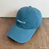 Gorra de Béisbol Bordada ROOKLYN Estilo Retro Americano Unisex Versátil Visera Suave Protección Solar Protector Solar Hace que la Cara se Vea Más Pequeña Gorra de Pico de Pato