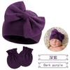 Gorro fetal para recién nacido gorro con lazo para bebé gorro cálido de moda para bebé 15 colores guantes más gorro fetal