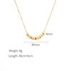 Colar quadrado pequeno de aço titânio, leve e luxuoso, com design de nicho feminino, corrente de clavícula 18k