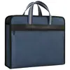 Maletín de gran capacidad para negocios, bolso tote de tela Oxford para hombre, impermeable y resistente al desgaste, para guardar documentos y materiales