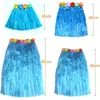 Ventas Directas Transfronterizas de Fabricantes de Disfraces de Falda de Hierba Hawaiana para Niños y Adultos para Actuaciones, Fiestas de Baile, Festivales y Celebraciones