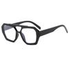 Gafas de Sol Irregulares de Doble Varilla Transfronterizas Europeas y Americanas para Mujer, Gafas de Sol Retro Personalizadas, Gafas de Sol de Moda Trendy para Celebridad de Internet