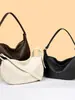 Bolso de cuero suave de alta gama para mujer, nuevo bolso de hombro elegante de moda 2026, bolso de axila, bolso cruzado versátil vintage