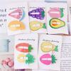 Bonito Óleo Infantil Deixando Cair Ferro Hairpin Banho Acessórios para o Cabelo Conjunto de Frutas Acessórios para o Cabelo Um Cartão 2 ins Vento Headwear
