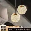 Lámpara de Pared de Cristal Estilo Lujo Ligero Pasillo Entrada Bar Ventana Dormitorio Mesita de Noche Multicabezal de Gama Alta Pequeño Candelabro de Zhongshan