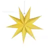 Suministro Listo de Estrellas de Papel de Nueve Puntas de 30 cm Colgantes, Decoraciones para Fiestas Navideñas, Decoraciones para Ventanas de Centros Comerciales de Jardín de Infancia