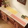Alfombrilla Protectora para Aparador Estilo Retro Americano, Alfombrilla para Mesa de Mueble de TV, Alfombrilla Impermeable Lavable para Mesa de Entrada, Alfombrilla para Zapatero