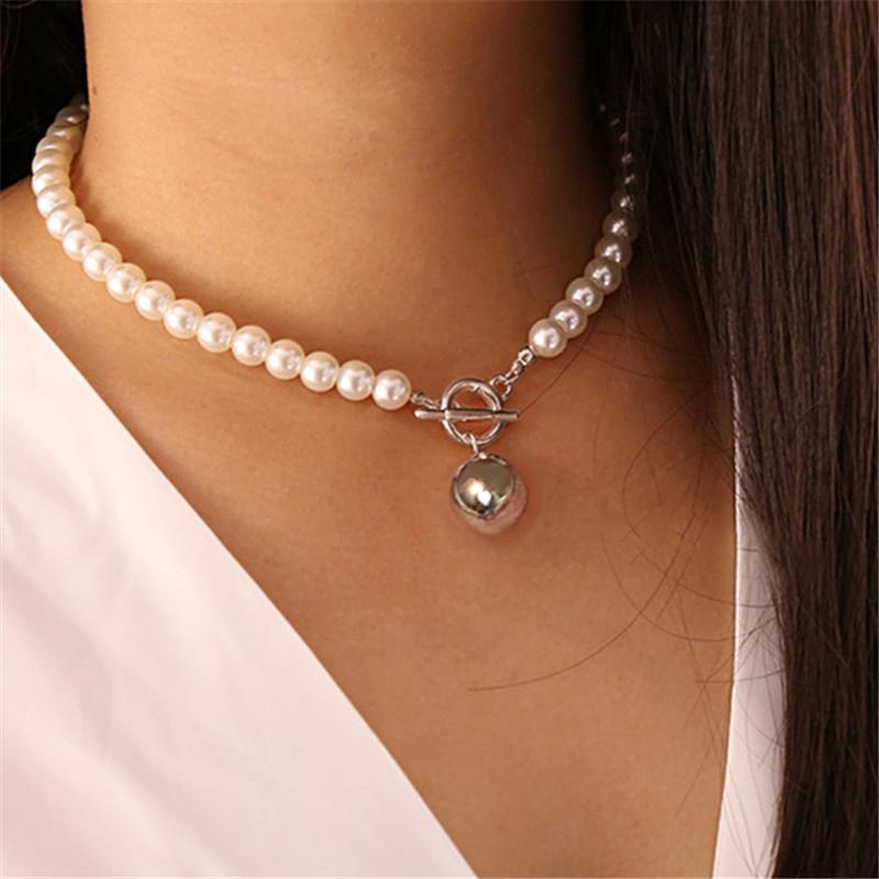 Goth-Pearl-Choker-Necklace-Gol