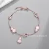 Nuevo Pulsera de Calabaza Hueca Rosa y Blanca de Nácar 2025 para Mujer, Elegante y Lujosa, Joyería Exquisita y de Moda de Nácar