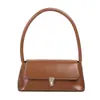 Bolsa Feminina 2023 Outono/Inverno Bolsa Baguete Moda Retro Bolsa de Ombro Bolsa de Mão Versátil Elegante Bolsa de Ombro Único Transversal
