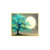 Mona Lisa Punto de Cruz Real Árbol de Luna Llena Nuevo Moderno Fantasía Hermosa Decoración de Planta Pintura Colgante Bordado Manual de Línea