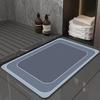Alfombra Suave Absorbente de Barro Diatómico para Entrada de Baño, Alfombra de Puerta de Inodoro, Alfombra Avanzada Sensorial Resistente a la Suciedad para Inodoro