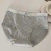 "O Tempo Lá Fora Melhorou"Quarto de Flores Romântico10A Roupa Íntima Feminina Antibacteriana, Calcinha de Algodão Puro com Reforço Estendido