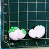 Brillante Tamaño Fruta Fresa Durazno Zanahoria Piña Cactus Pasador Cordón para el Cabello DIY Accesorios de Resina Color Crema