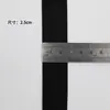 Banda Elástica Engrosada al por Mayor, Banda Elástica Ancha Suave para Cintura, Tela Cepillada de Nylon Doble Cara Negra y Blanca de 1-8 cm, en Stock