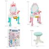 Mesa de Maquillaje de Princesa para Niñas con Silla, Juego de Caja de Maquillaje de Simulación, Modelo, Regalo de Cumpleaños para Niñas, Juguete