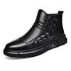 Botas Zapatos de Hombre Invierno Cálido Zapatos de Algodón Algodón Único Mismo Estilo Cremallera Lateral Zapatos Casuales Cálidos Zapatos Deportivos para Exterior para Hombre