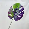 Impressão 3D de simulação casco de tartaruga colorido único folha vaso planta verde nórdica casa transfronteiriça adereços para fotografia de plantas artificiais