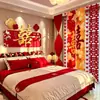 Conjunto de Decoração de Quarto de Hotel para Casamento, Painel de KT Festivo de Alta Qualidade, Caractere de Dupla Felicidade, Conjunto para Sala de Estar e Quarto da Noiva