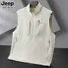 Chal de Exterior para Hombre Primavera/Verano 2025 con Cuello Alto y Múltiples Bolsillos para Trabajo, Fotografía y Pesca