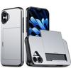 Tarjeta de comercio exterior Funda de teléfono anti-flexión para iPhone16 para iP 16plus deslizante doble tarjeta Cubierta protectora SGP