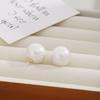 Pendientes de Aguja de Plata Estilo Japonés y Coreano Diseño Nicho Retro Elegantes de Perlas para Mujer Pendientes de Personalidad Simple de Lujo Ligero de Alta Gama