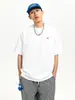 Camiseta de Manga Corta con Estampado de Letras Estilo Retro Americano Disfrazada Nanxia 2025 Nuevo Verano Juvenil Casual Cuello Redondo
