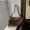 Bolso Tote de Estilo Coreano con Estampado de Leopardo de Alto Valor Otoño 2026 Gran Capacidad Moderno Retro Elegante Bolso de Hombro para Mujer