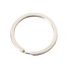 Llavero de 25/30 mm blanco sin níquel protección ambiental K llavero de metal llavero plano anillo de hierro herrajes material de joyería accesorios