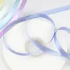 Fita de Poliéster Unilateral de 1cm Cor Sólida Fita de Cetim Material para Embrulho de Presente de Buquê Laço Decoração de Bolo