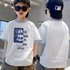 Camiseta de manga corta para niños, verano 2024, nueva camiseta de algodón de verano para niños, camiseta de moda para niños.