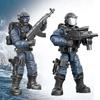 Xiangjun 9902 Relâmpago Polícia Especial Homem Arma Menino Modelo de Montagem Doméstico Terceiro Homem Blocos de Montar 5,5cm