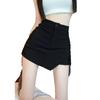 Falda de corte A para mujer, Nuevo estilo de verano, Diseño con cordón, Falda de corte A, Moda japonesa y coreana, Antiexposición, Falda corta que cubre la cadera