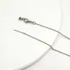 Pin de Color Duradero Chapado en Oro de 18 Quilates, Cadena Universal para Clavícula con Cuentas Colgantes, Cadena de Caja, Cadena Lisa, Accesorios
