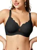Comércio exterior transfronteiriço, com padrão ondulado, sem costura, tipo gelatina, sutiã plus size, sutiã com suporte lateral, lingerie de copa grande, sutiã da Amazon